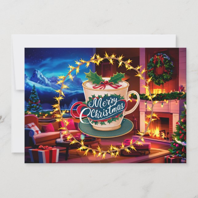 Coffee Lovers Christmas Card #13 (Front)