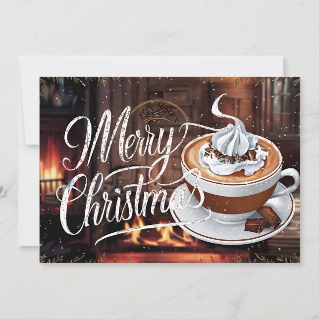 Coffee Lovers Christmas Card #16 (Front)