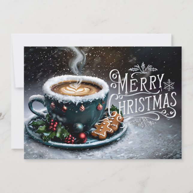 Coffee Lovers Christmas Card #19 (Front)