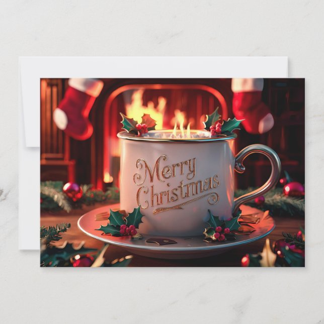 Coffee Lovers Christmas Card #20 (Front)