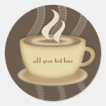 Coffee Lovers Classic Round Sticker