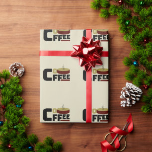 "Coffee Lover's Club"T-Shirt Wrapping Paper