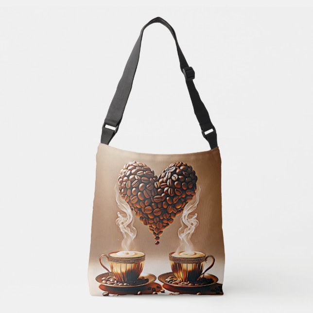 Coffee lovers crossbody bag (Front)