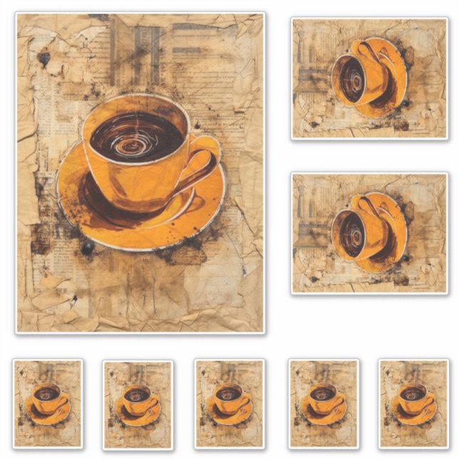 Coffee Lovers cup Sticker (Front)