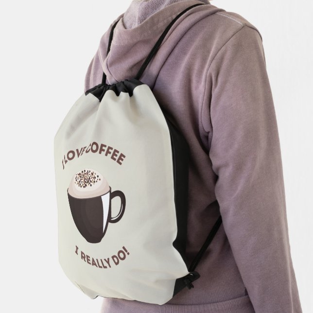 Coffee Lovers Every Day    Drawstring Bag (Insitu)