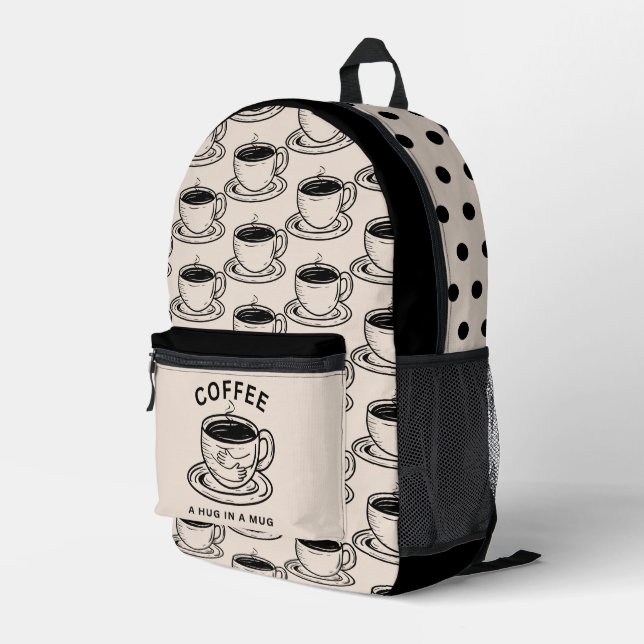 Coffee Lovers | Hug in a Mug Backpack (Back Corner Right)