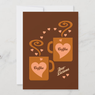 Coffee Lovers invitation, customize Invitation