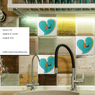 Coffee LoverS muackS Espresso Ceramic Tile
