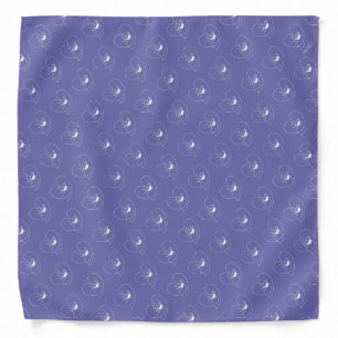 Coffee LoverS muackS (White Outline design) Bandana
