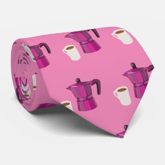 Coffee lovers neck tie