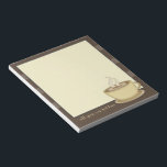 Coffee Lovers Notepad<br><div class="desc">For all the coffee lovers out there, a design that's just right for you! This giant steaming hot cup of coffee will get the caffeine flowing, plus you can give it a personal touch by adding your own custom text to make it unique to you. *IMPORTANT NOTE Please delete unwanted...</div>