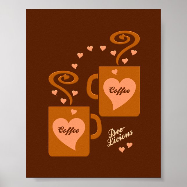 Coffee Lovers poster, customize Poster (Front)