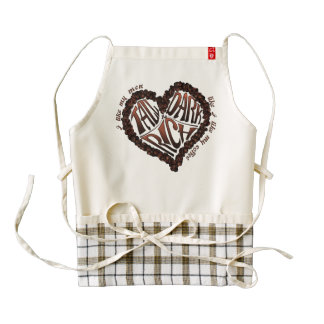 Coffee Lover's - Tall Dark & Rich Zazzle HEART Apron