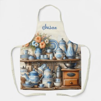 Coffee Lovers Vintage Blue 