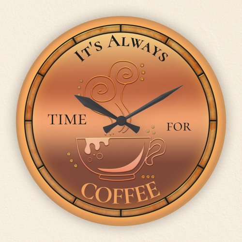 Coffee Lovers Wall Clock