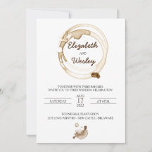 Coffee Lovers Wedding Invitation