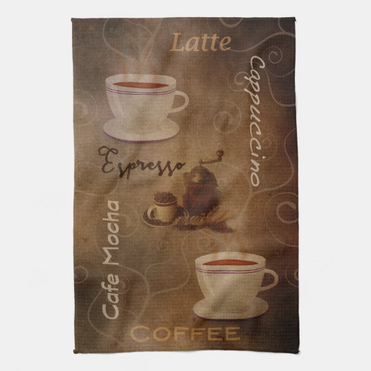 coffee cup kitchen towels