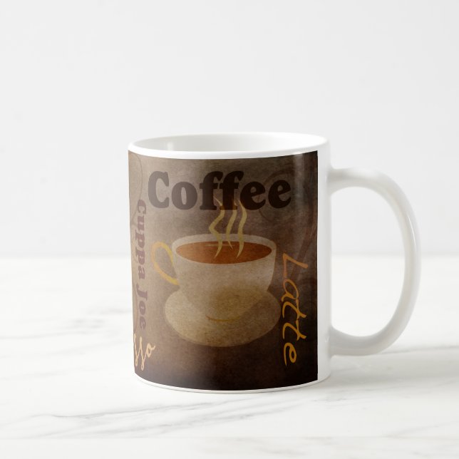 Coffee Lover's Word Art Mug (Right)