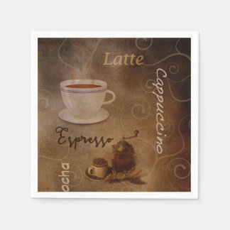 Coffee Lover's Word Art  Napkins