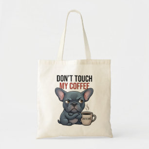  Coffee Loving Blue French Bulldog Tote Bag