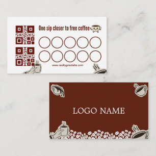 Coffee Loyalty Card One Sip Closer to Free Coffe