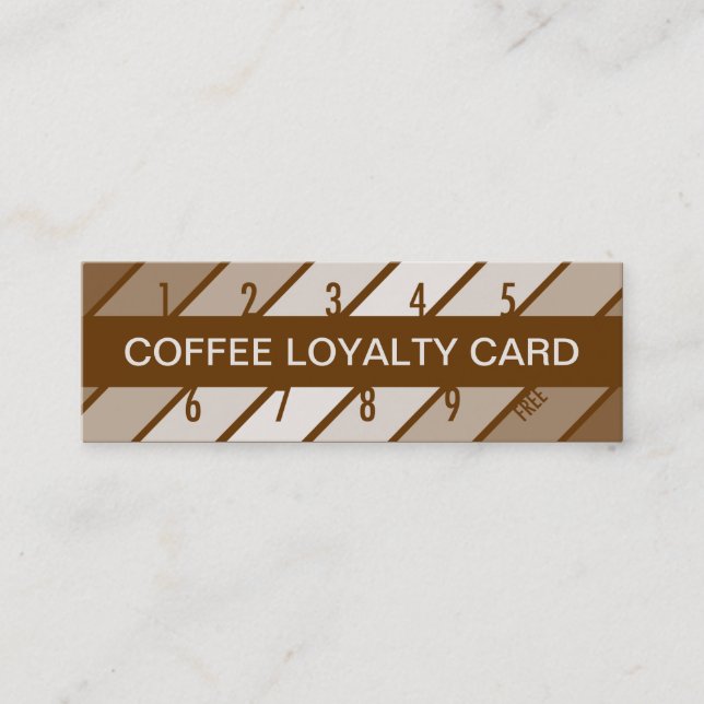 coffee loyalty card (retrograde) (Front)