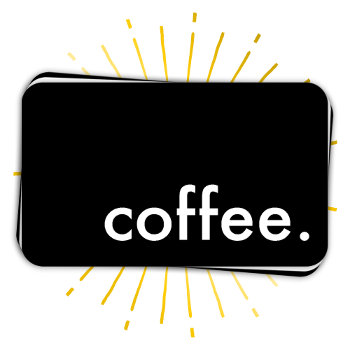 Coffee. Loyalty Punch Card by identica at Zazzle