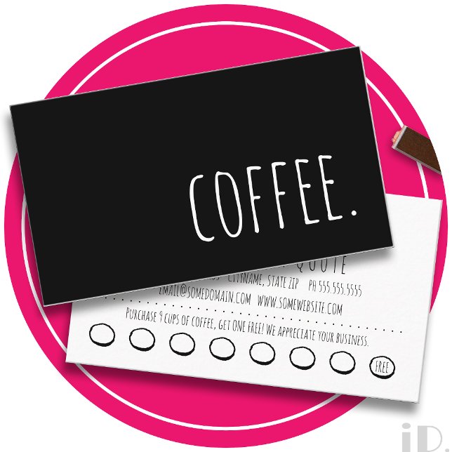 coffee loyalty punch card (Creator Uploaded)
