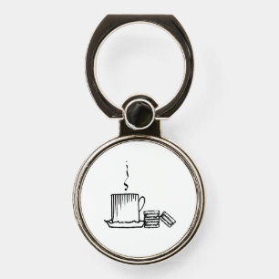 Coffee & Macaron Phone Ring Stand