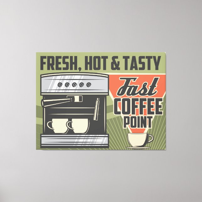Coffee machine canvas print (Front)