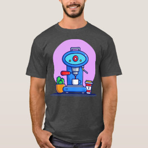 Coffee Machine Pod Mug Cup And Cactus T-Shirt