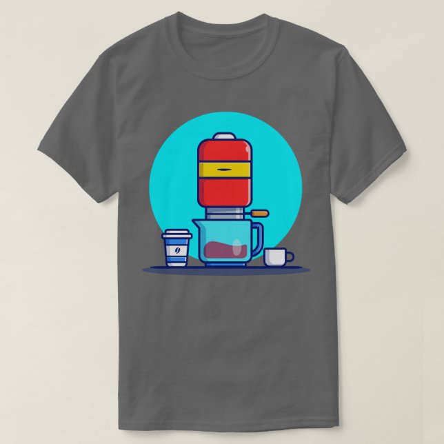 Coffee Machine V60 Mug And Cup T-Shirt (Design Front)