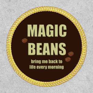 Coffee Magic Beans Funny  Patch