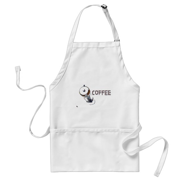 Coffee MagicEnjoy, 'first thing in the morning', ' Adult Apron (Front)