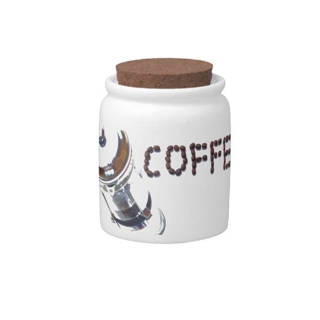 Coffee MagicEnjoy, 'first thing in the morning', ' Candy Jar (Front)