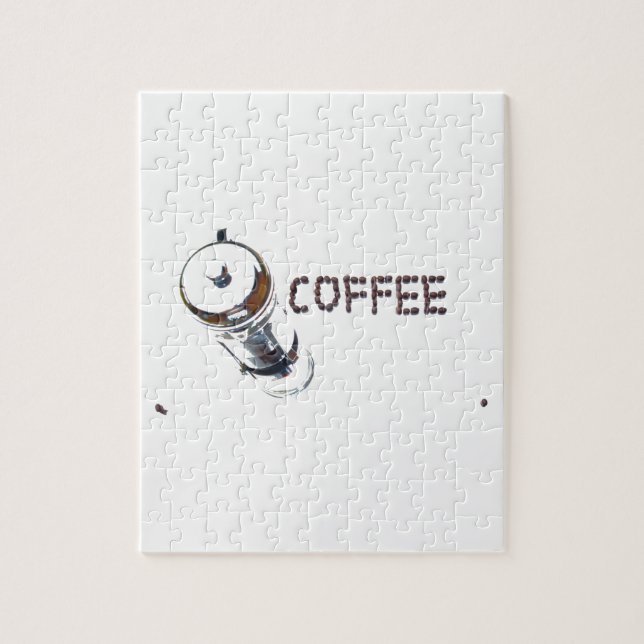Coffee MagicEnjoy, 'first thing in the morning', ' Jigsaw Puzzle (Vertical)