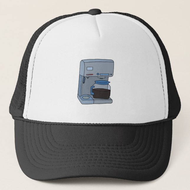 Coffee Maker Trucker Hat (Front)