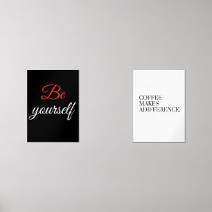 Coffee makes a difference wall art sets