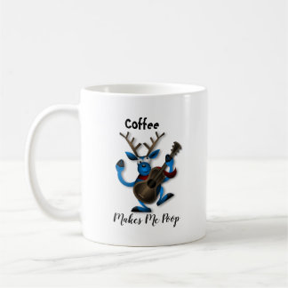 Coffee Makes Me Poop Mug, Funny Gag Gift Coffee Mug