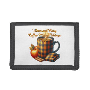 Coffee Makes Things Happen Trifold Wallet