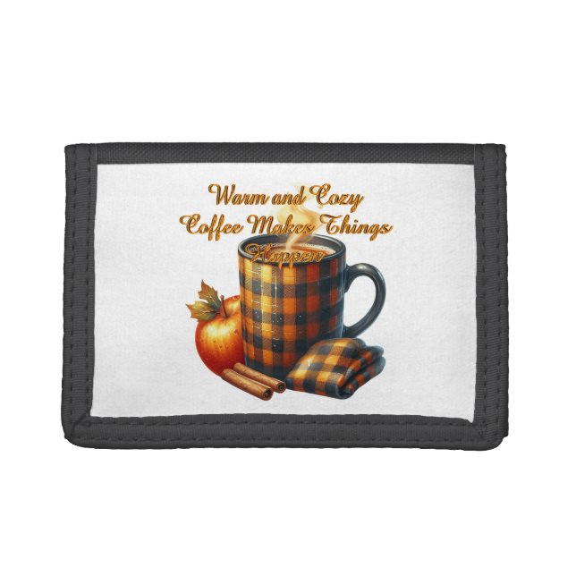 Coffee Makes Things Happen Trifold Wallet (Front)