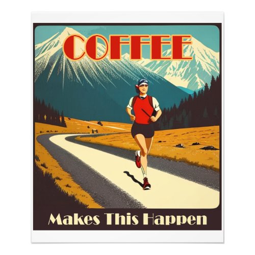 Coffee Makes This Happen Running Photo Print