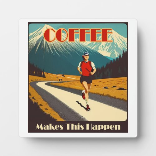 Coffee Makes This Happen Running Plaque