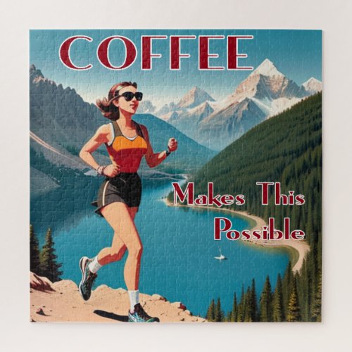 Coffee Makes This Possible Running Jigsaw Puzzle