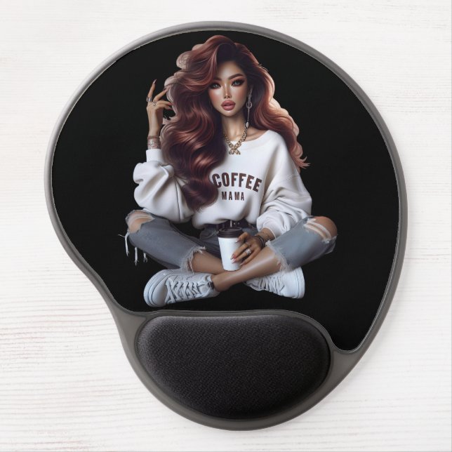 Coffee Mama Gel Mouse Pad (Front)