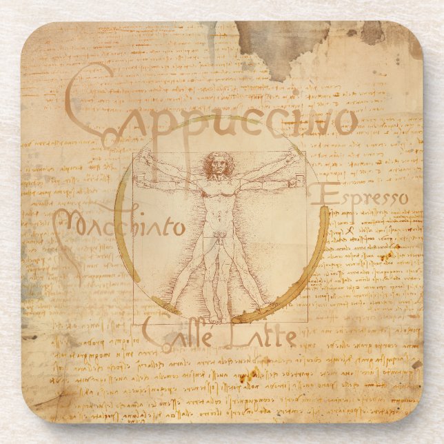 Coffee Man Beverage Coaster (Front)