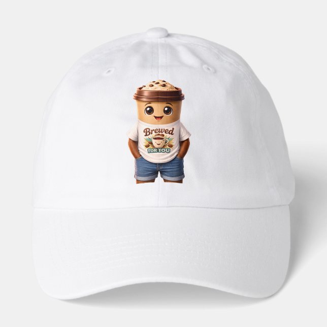 Coffee Man – Fun Design for True Caffeine Kings Hat (Front)
