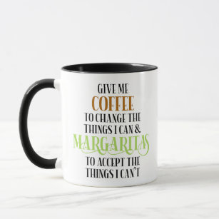 Coffee & Margarita Lover Funny Saying Mug