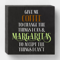 Coffee & Margarita Lover Funny Saying