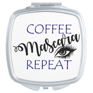 Coffee Mascara Repeat Compact Mirror